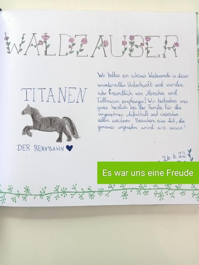 Ferienzimmer Waldzauber Borkwalde エクステリア 写真